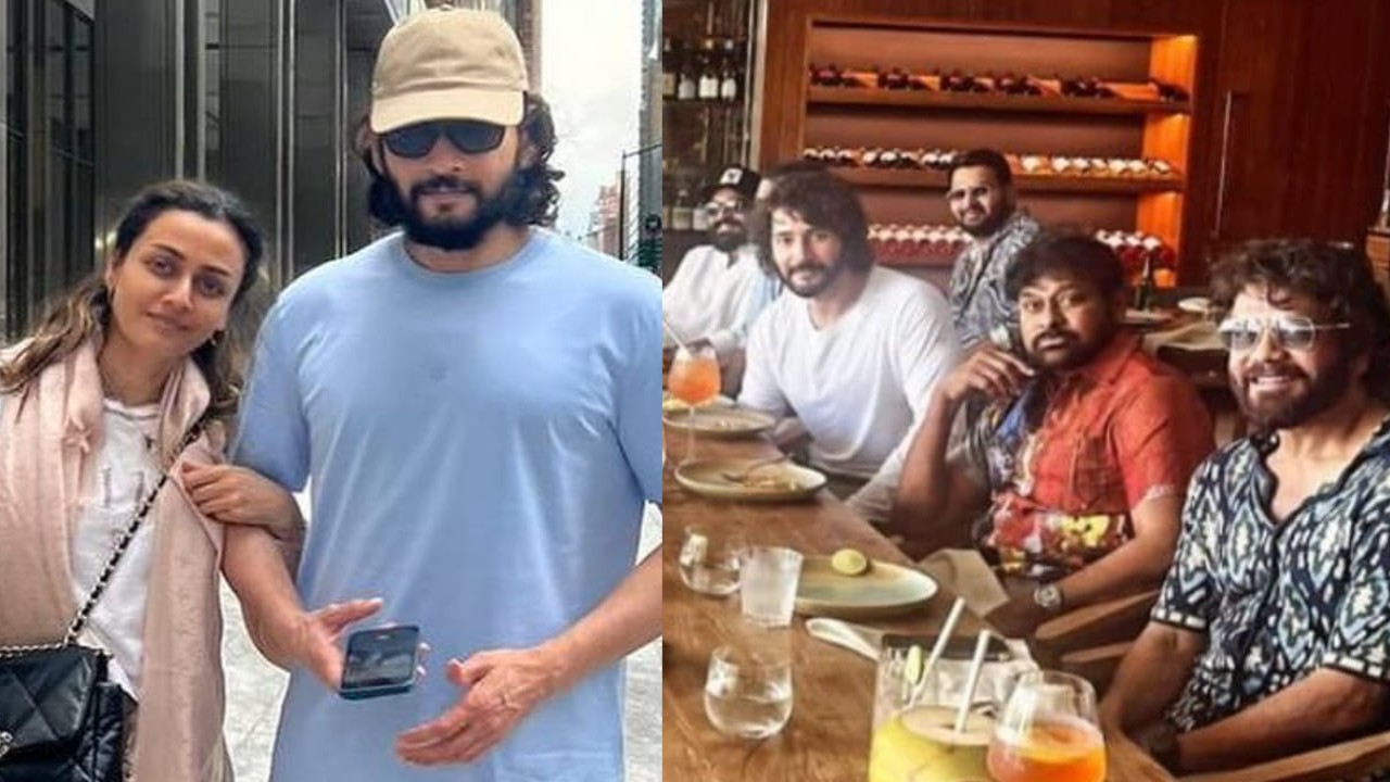 Mahesh Babu, Ram Charan, and Chiranjeevi spotted together for a picture-perfect lunch