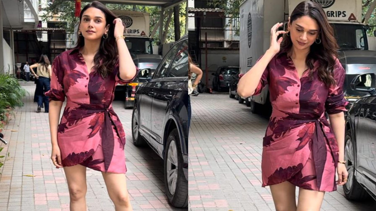 Aditi Rao Hydari stepped out dressed in a cute floral wrap dress and it’s less fussy but more fabulous. 