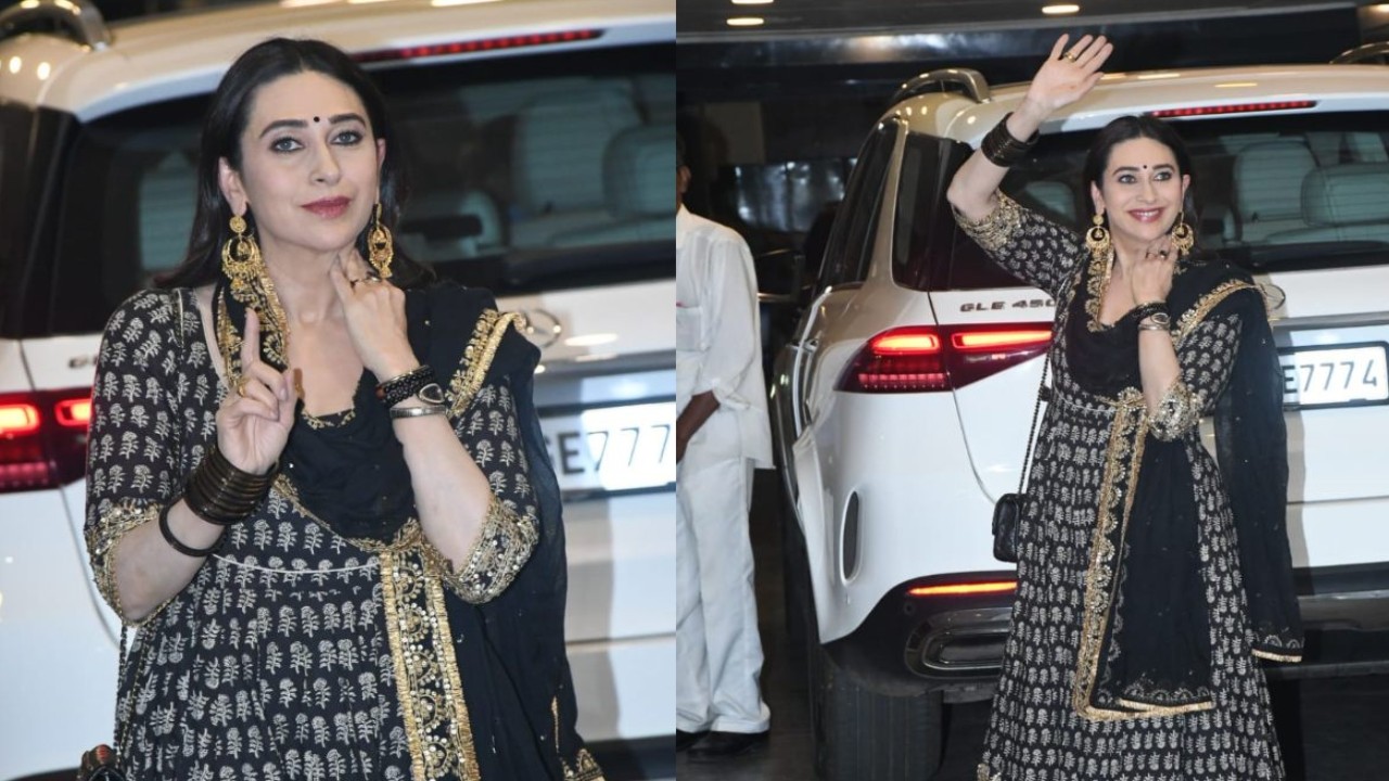  WATCH: Karisma almost falls at Aadar’s roka ceremony; asks paps not to post video