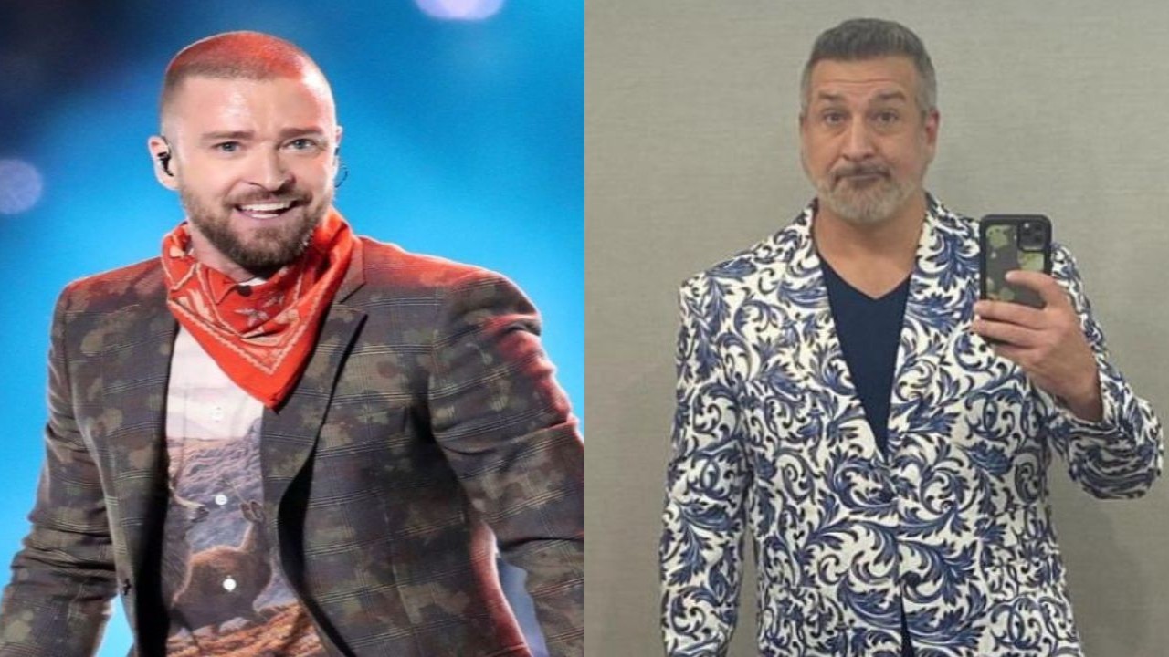 Justin Timberlake (CC: Getty Images) and Joey Fatone (CC: Instagram)