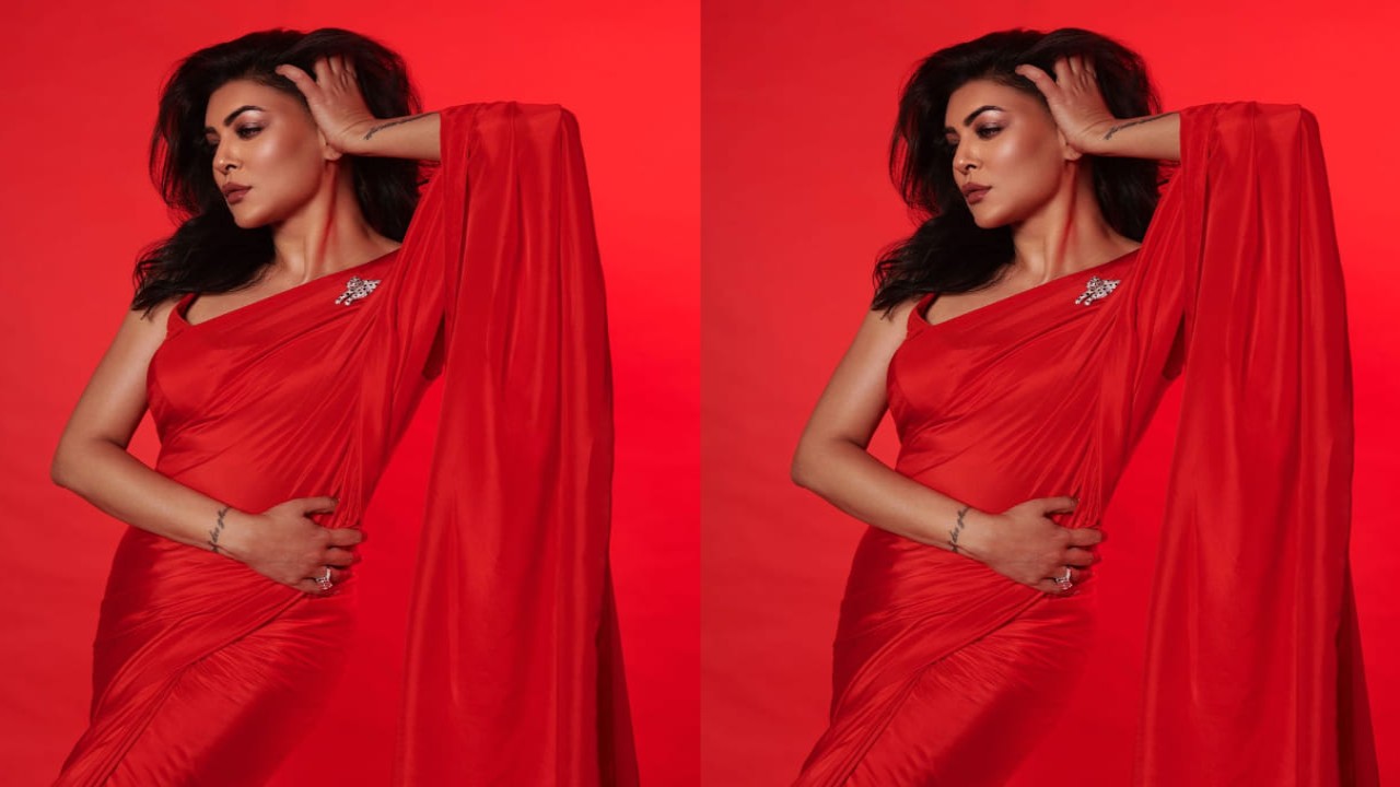 Sushmita’s red saree avatar is pure nostalgia and will remind you of Main Hoo Naa era