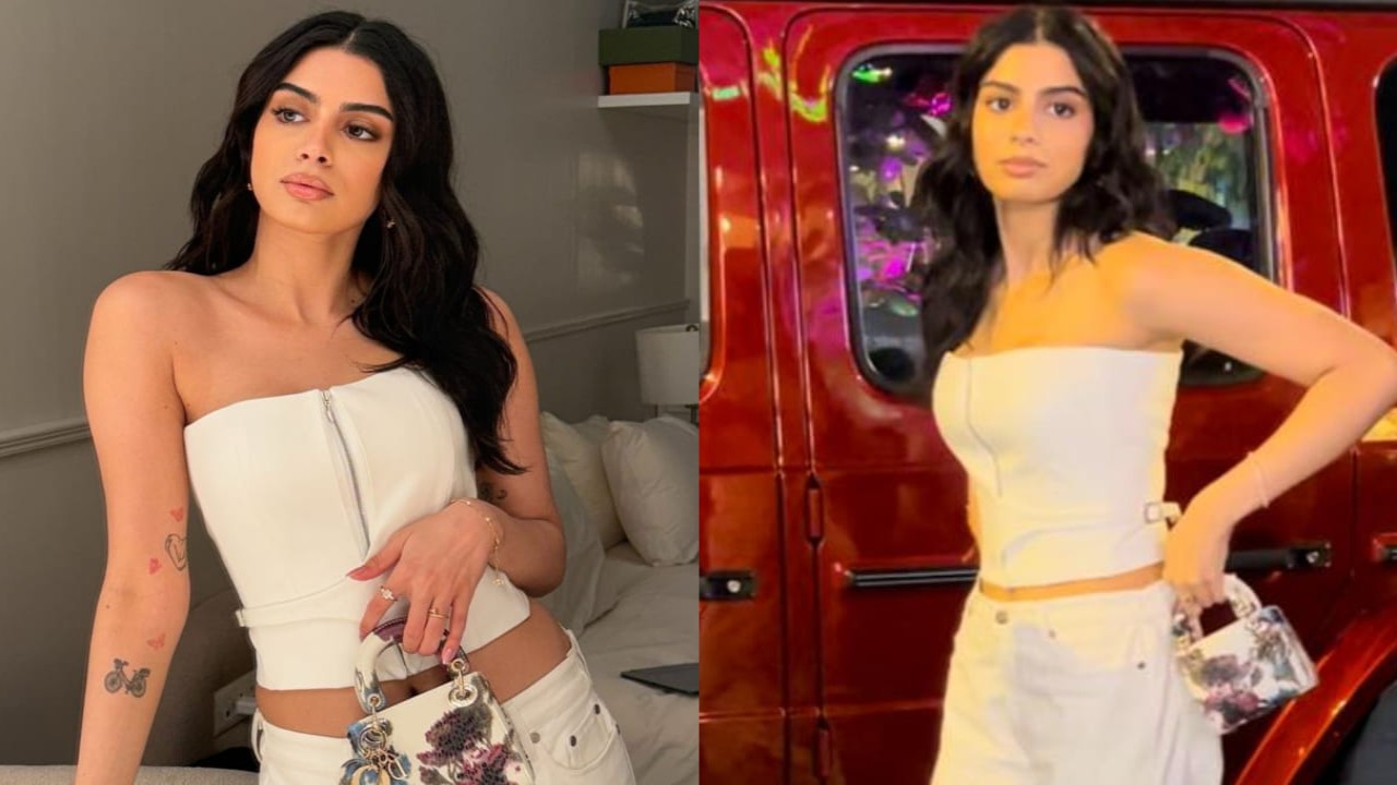 Khushi Kapoor in all white look 