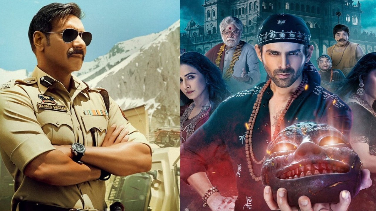 Singham Again and Bhool Bhulaiyaa 3 Second Weekend Box Office: Diwali releases set to cross Rs 400 crore in India 