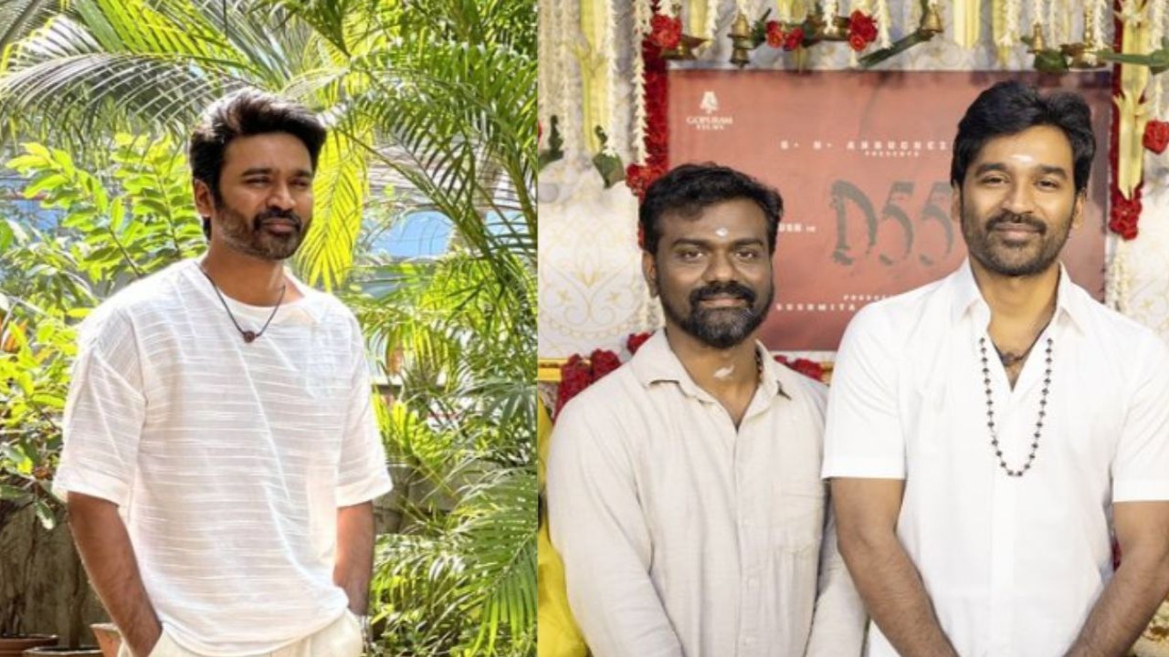 Dhanush's D55: звезда Raayan объединяется с режиссером Amaran Раджкумаром Периасами и начинает проект с церемонии пуджи