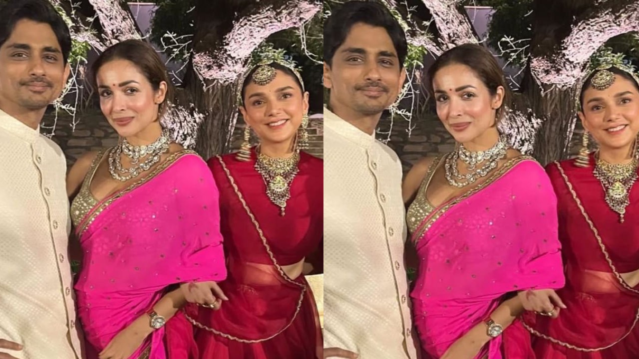 Malaika’s wedding look in perfect pink saree is what every girl wants for her special day 