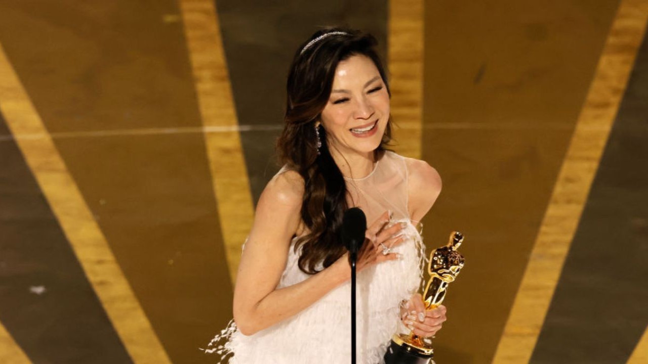 EXCLUSIVE: 'What Am I Doing': Michelle Yeoh Speaks About Her Oscar-Winning Moment Sharing How Wicked Kept Her Grounded