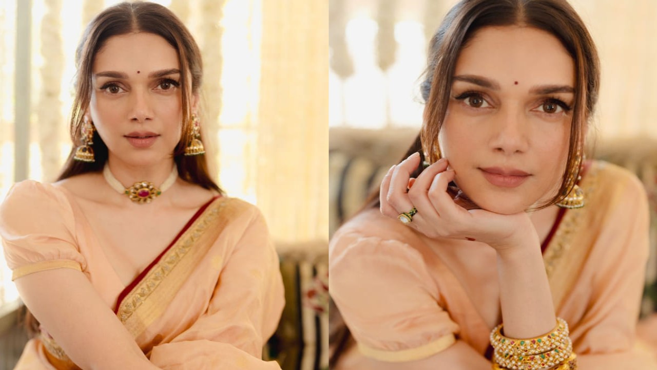  Aditi Rao Hydari’s blush pink saree is the perfect blend of minimalism and magic