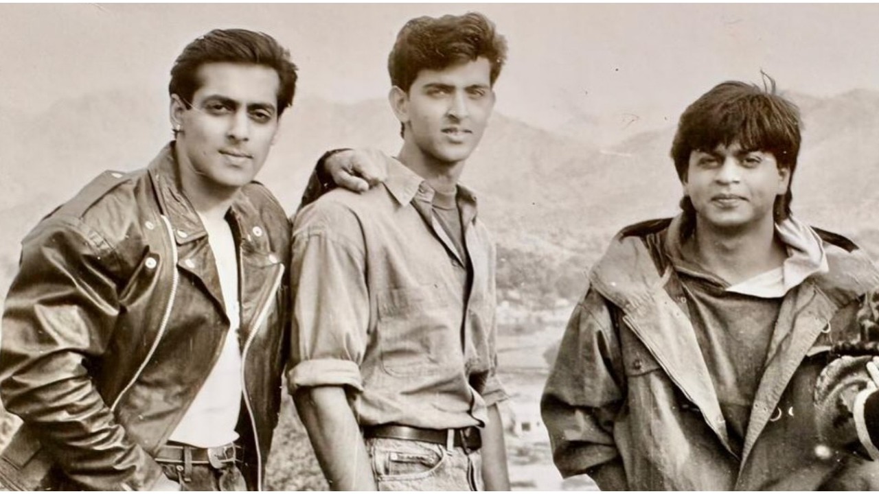 Hrithik, SRK, and Salman's Karan Arjun BTS has us hoping for a Spy Universe union soon