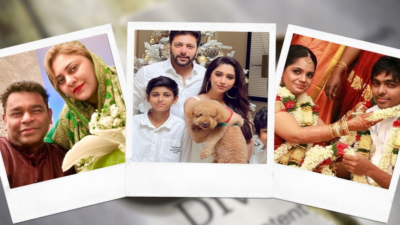 5 South celebs who announced divorce in 2024: AR Rahman-Saira Banu, Jayam Ravi-Aarti, GV Prakash-Saindhavi, and more