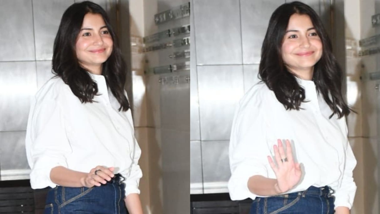 Anushka Sharma turns heads in a white top and wide-leg jeans, showing how to elevate basics into a party-ready look