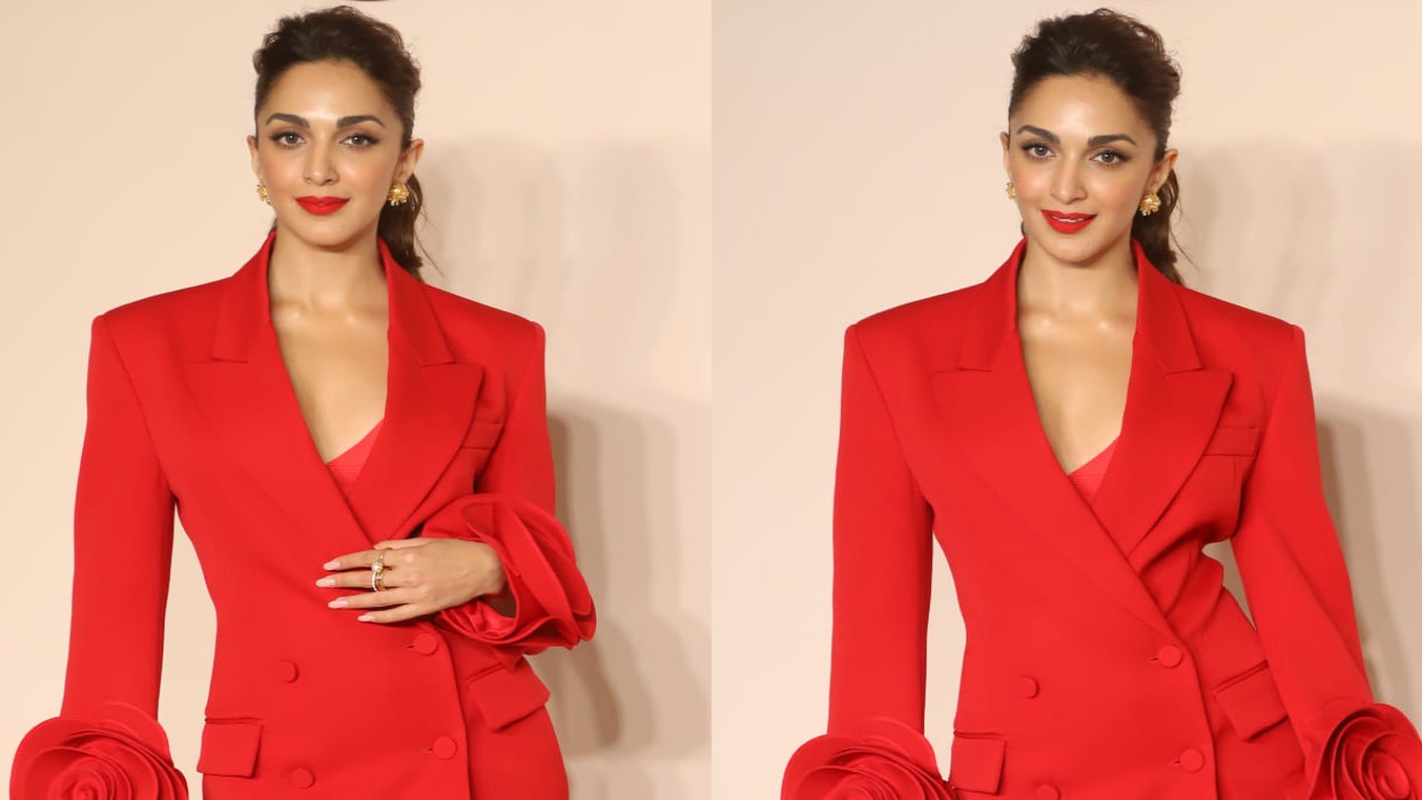 Kiara Advani in red outfit