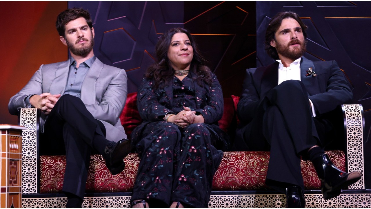 Zoya Akhtar’s PIC with Andrew Garfield, Jacob Elordi from recent event has netizens in ‘envy’: ‘What in the multiverse of madness is this?’