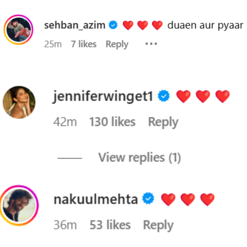 celebs' comments