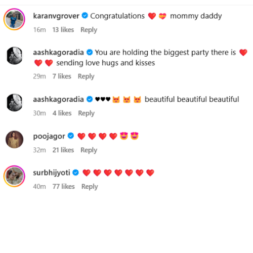 celebs' comments