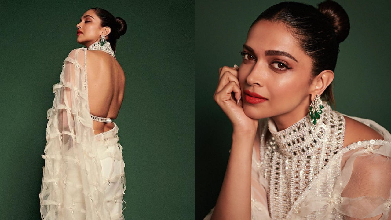 Deepika Padukone in top bun