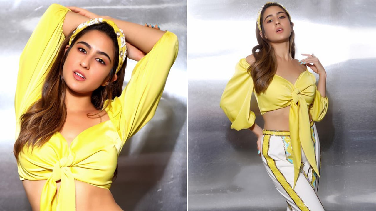 Sara Ali Khan in hair band hairstyle 