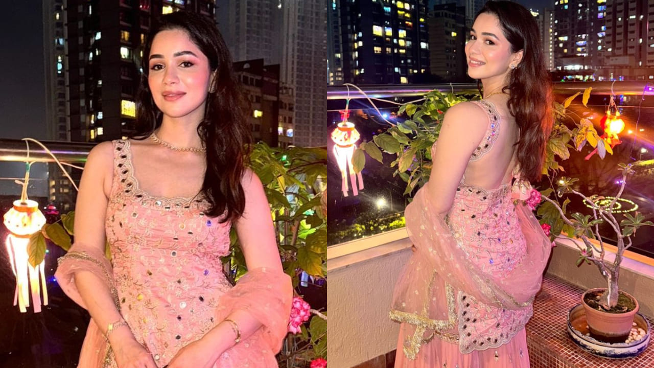 Sara Tendulkar in pink sharara set 