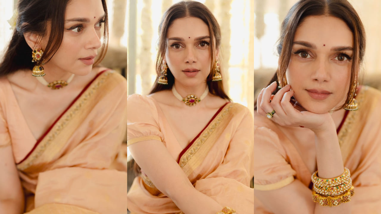  Aditi Rao Hydari’s blush pink saree is the perfect blend of minimalism and magic