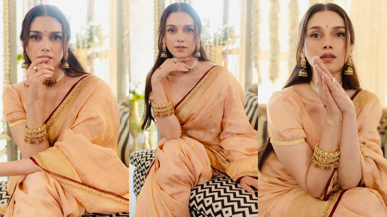  Aditi Rao Hydari’s blush pink saree is the perfect blend of minimalism and magic