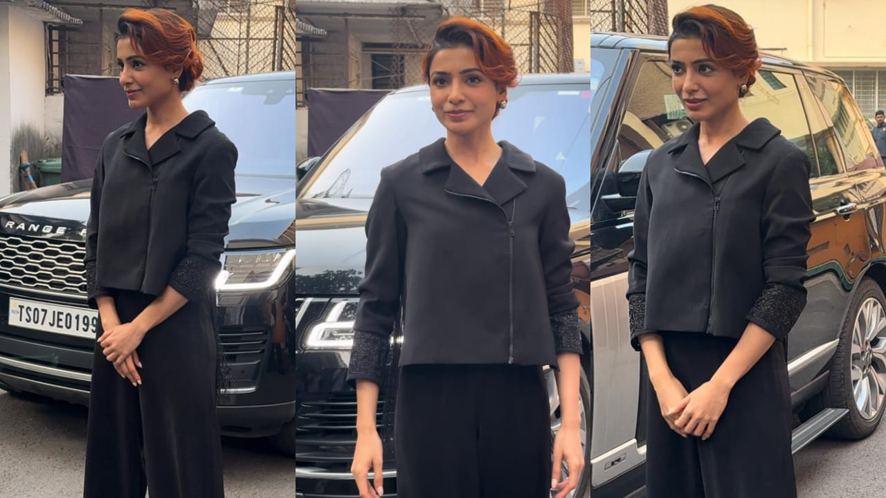 Samantha Ruth Prabhu turns up the funk factor in black pants and jacket with tassels 