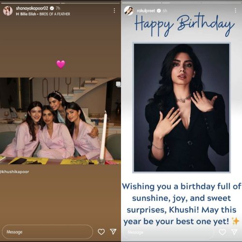 Khushi Kapoor Birthday: Janhvi Kapoor's BF Shikhar Pahariya calls her 'best dog mommy'; Sonam Kapoor, Shanaya and more send good wishes