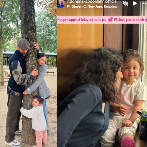 Alia Bhatt-Ranbir Kapoor's daughter Raha gets a KISS from sister Samara in UNSEEN PIC shared by Riddhima on her birthday