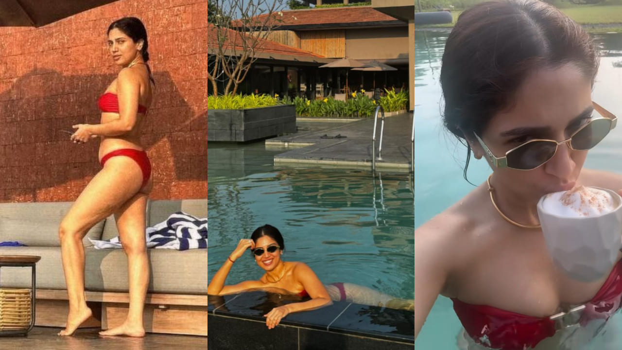 Bhumi Pednekar’s red swim set is serving all the summer feels we’ve been missing