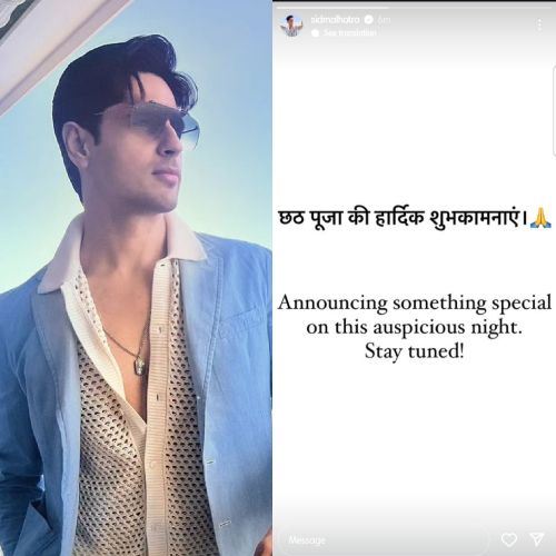 Créditos de las imágenes: Sidharth Malhotra Instagram 