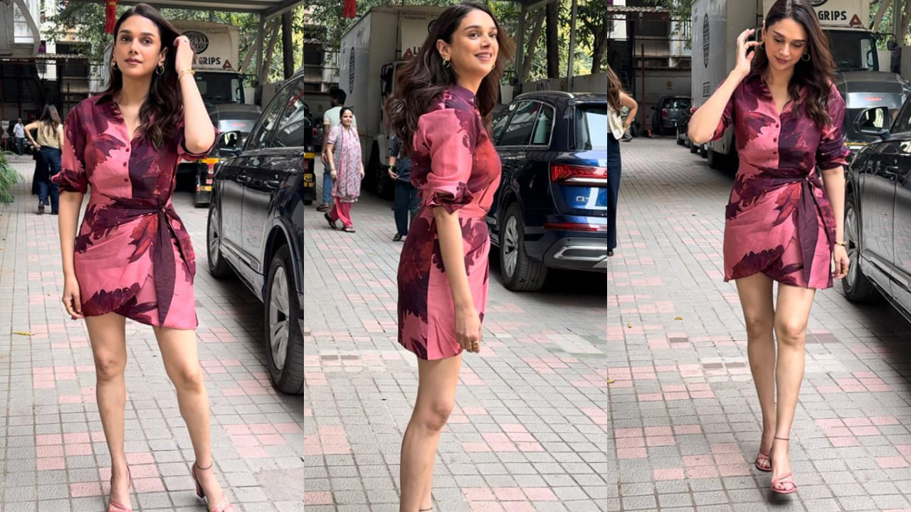 Aditi Rao Hydari stepped out dressed in a cute floral wrap dress and it’s less fussy but more fabulous.