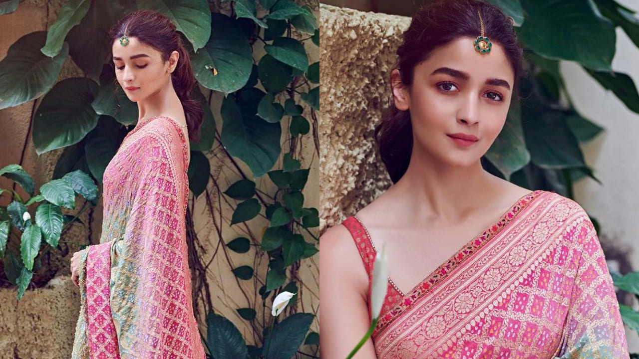 Alia Bhatt in copper eye make-up 