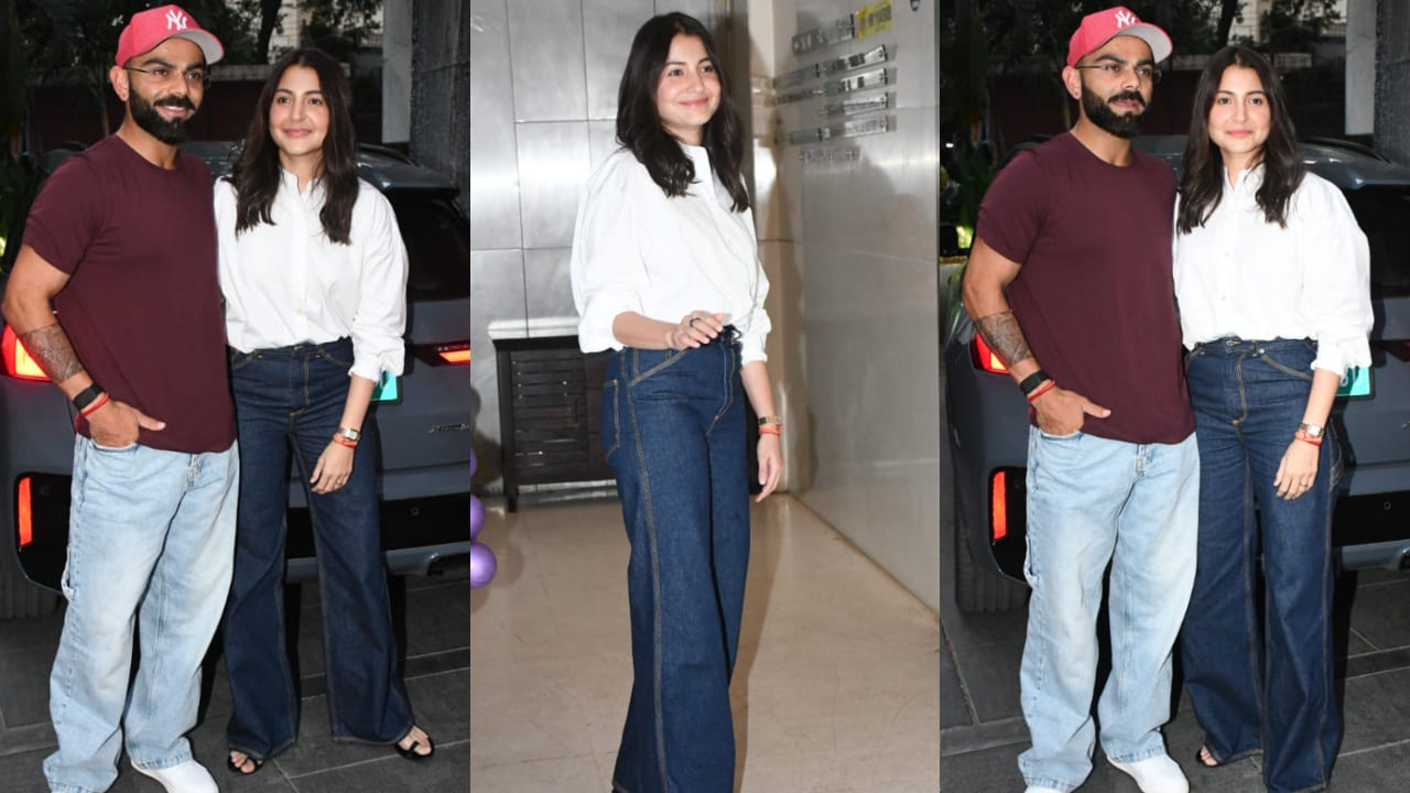 Anushka Sharma attended Mehr Dhupia’s birthday party in a white top and denim jeans, totally rocking the classic look 