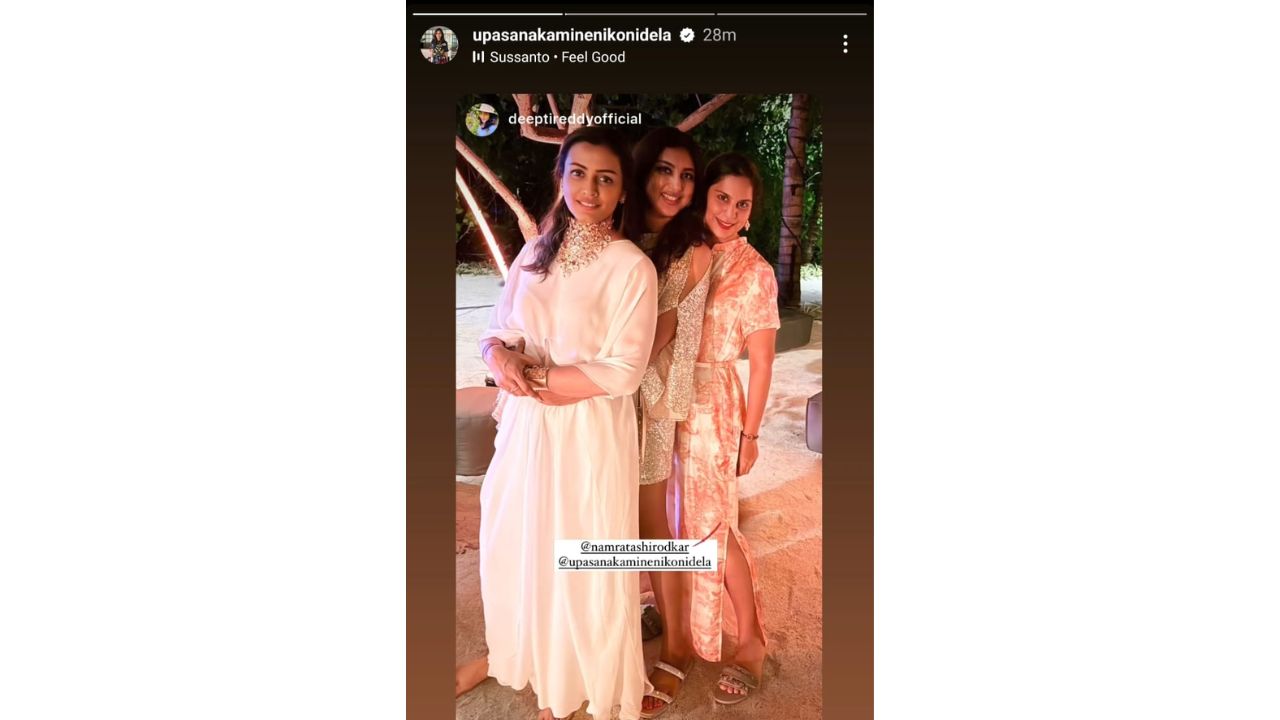 PHOTOS: Upasana Kamineni Konidela and Namrata Shirodkar’s night out with their BFFS on the beaches of Maldives scream ‘sisters before misters’