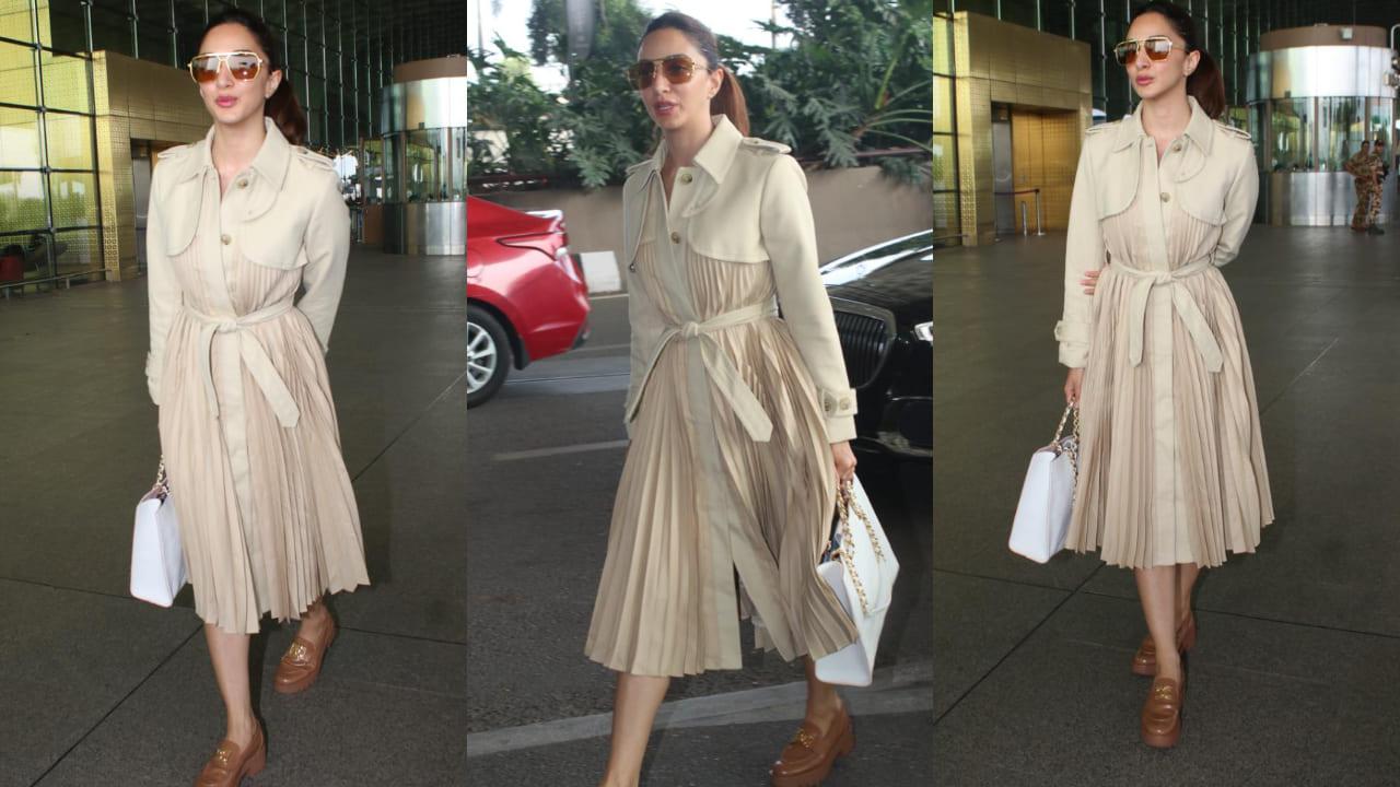 Kiara Advani stuns in a beige trench coat worth Rs 47,764 styled as a dress