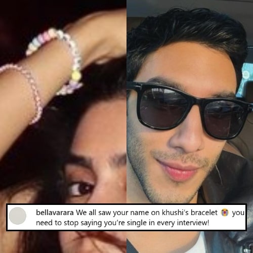 Khushi Kapoor’s PIC flaunting rumored BF Vedang Raina’s name on her bracelet goes viral; Netizens feel they have made it official