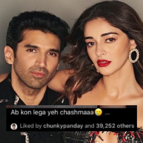 Did Ananya Panday’s dad Chunky Panday like social media post mocking her brief relationship with Aditya Roy Kapur?