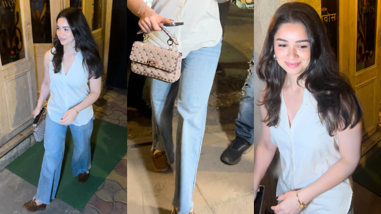 Sara Tendulkar was spotted in the city dressed in a basic white top and jeans 