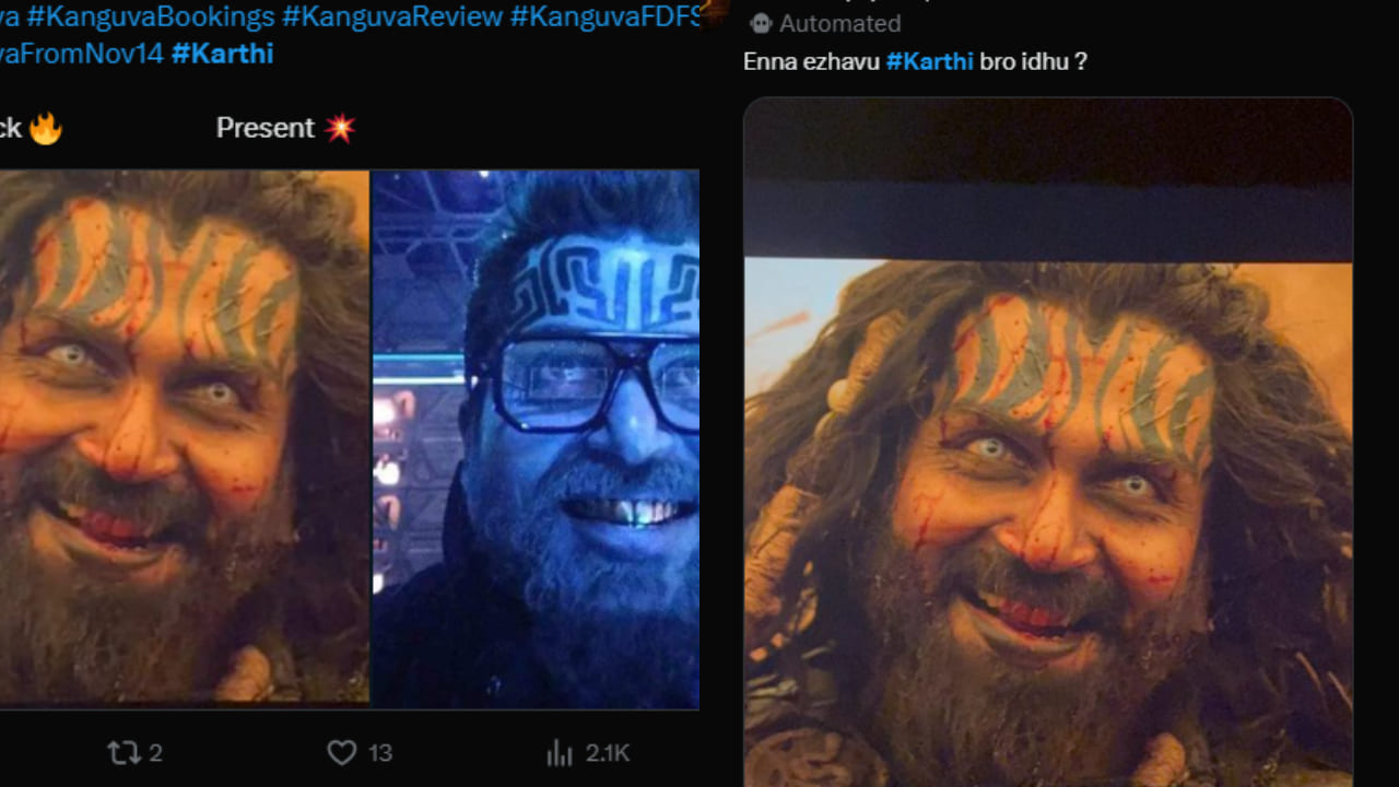 Kanguva movie release: Here’s what netizens are saying about Karthi’s dual look in Suriya and Bobby Deol starrer fantasy flick