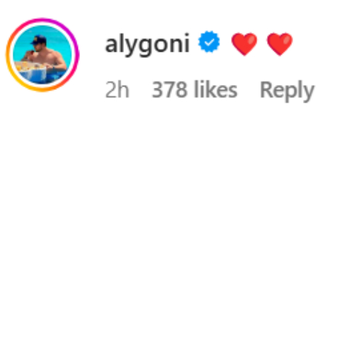 Aly Goni comment