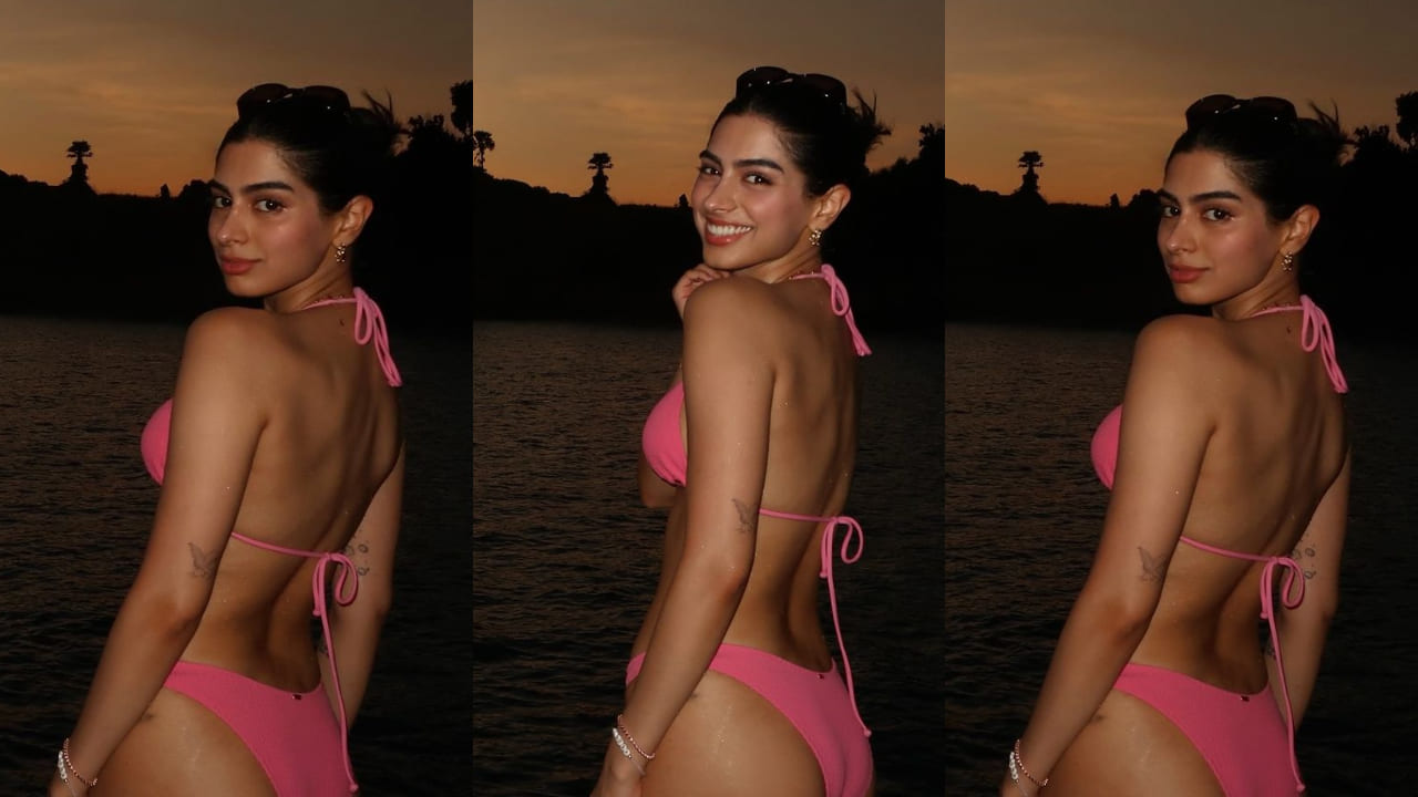 Khushi Kapoor's stylish bachelorette trip in pink bikini and 3-piece boho outfit 