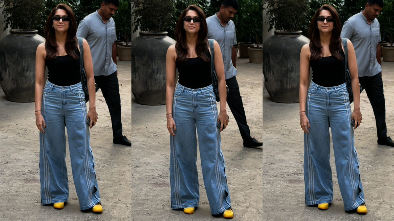 Black top, blue jeans, and denim bag— Sharvari's off-duty look for salon sesh is all things casual and fabulous 