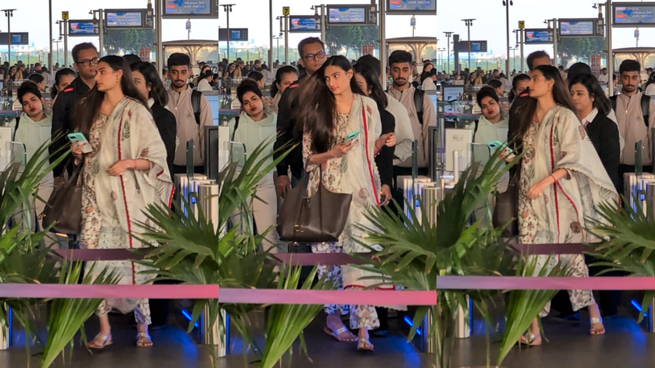 Mom-to-be Athiya Shetty wears ethnic suit at airport; slays in style 