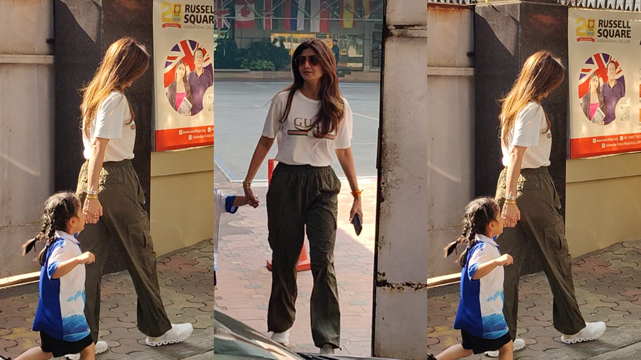 Shilpa Shetty’s true Gen-Z style Gucci T-shirt and olive pants prove she slays both fancy and regular looks with 10/10 