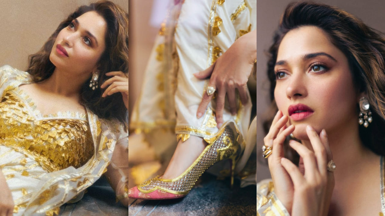 Tamannaah Bhatia served us a stunning look in golden Anarkali 