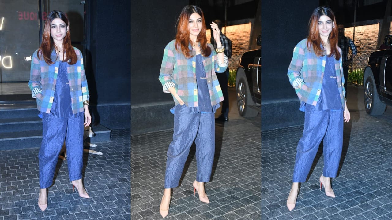 Samantha Ruth Prabhu was spotted at a movie screening last night and her jacket was all things bright and beautiful 