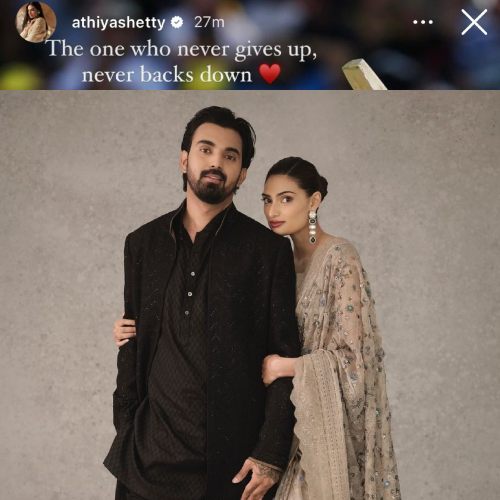 Athiya Shetty is a proud wife as dad-to-be KL Rahul creates history at Perth test match; ‘The one who never gives up’