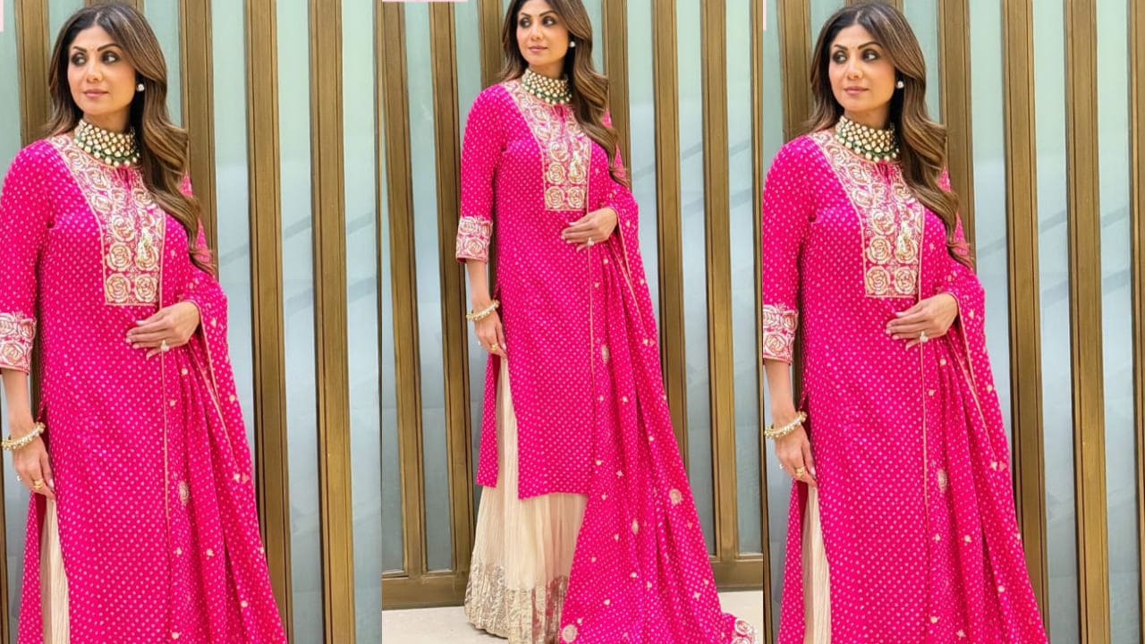 Shilpa Shetty’s ethnic vibes are off the charts in a stunning kurta and ghaghra combo that’s anything but basic