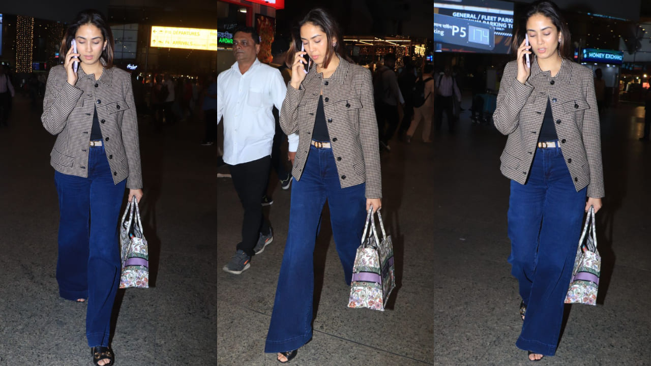 Mira Kapoor takes her airport look seriously as she wears Reiss jacket worth Rs 47K and carries Christian Dior bag