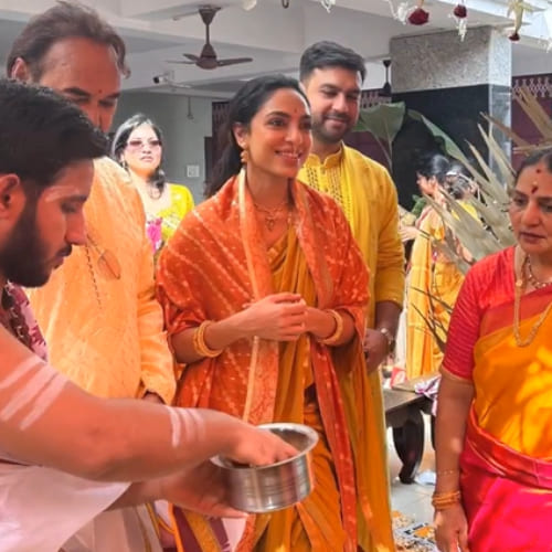 Sobhita and Naga Chaitanya haldi ceremony