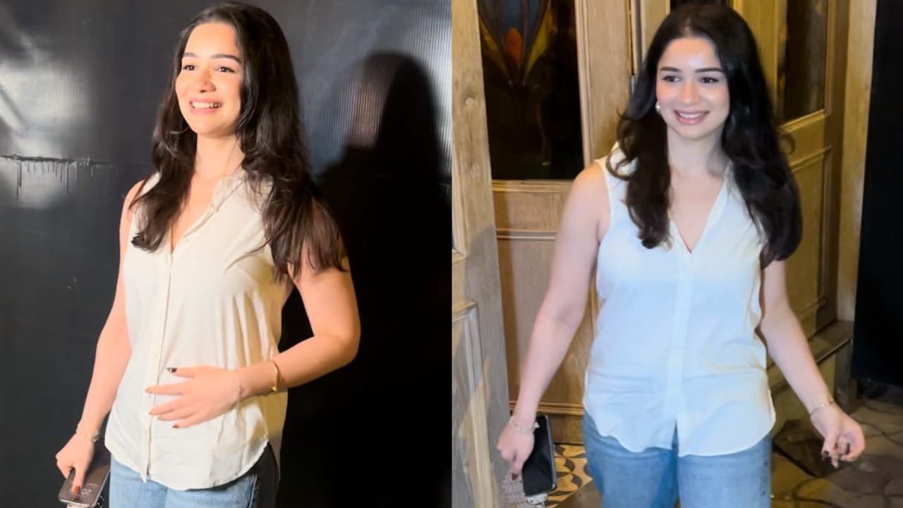 Sara Tendulkar was spotted in the city dressed in a basic white top and jeans