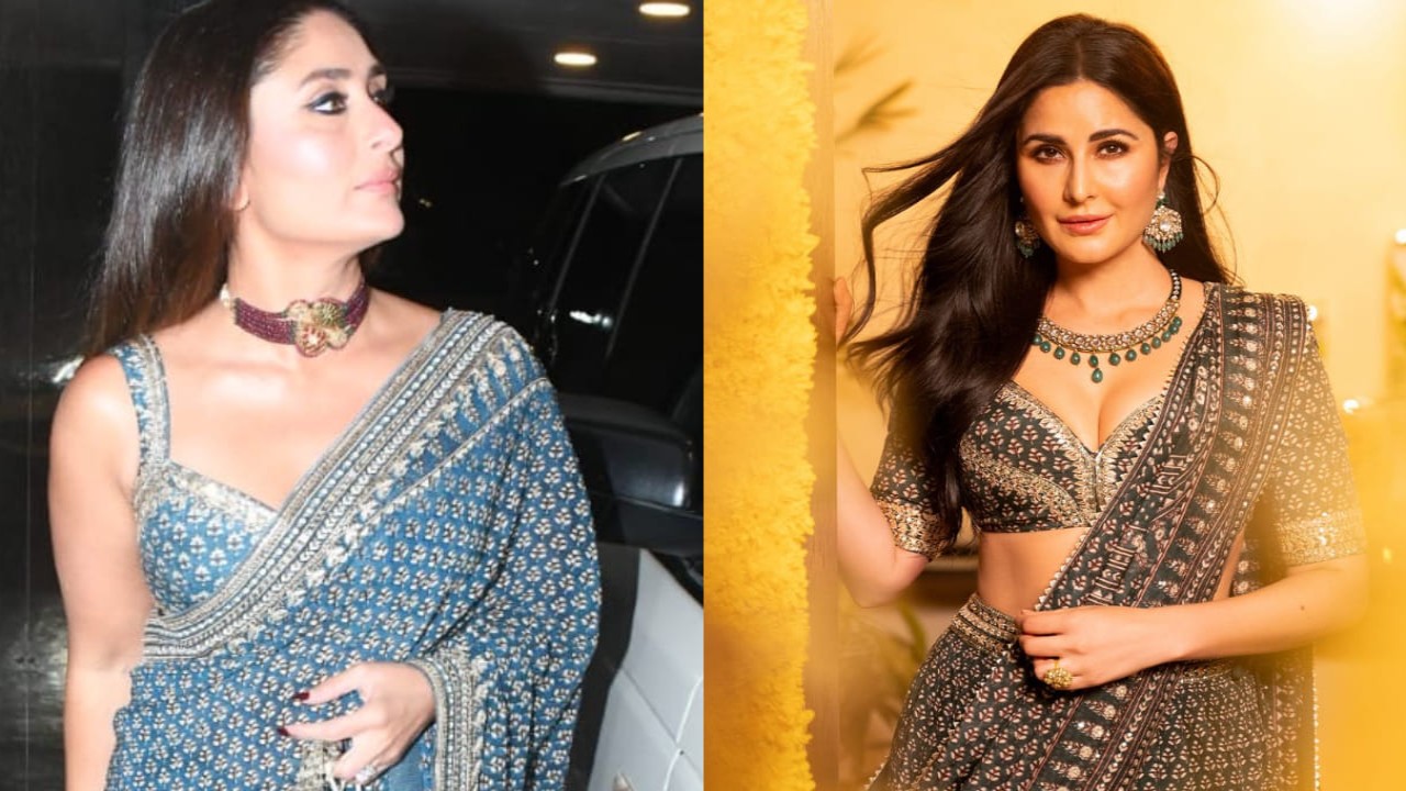 Kareena Kapoor and Katrina Kaif both were spotted wearing similar printed ethnic outfits.